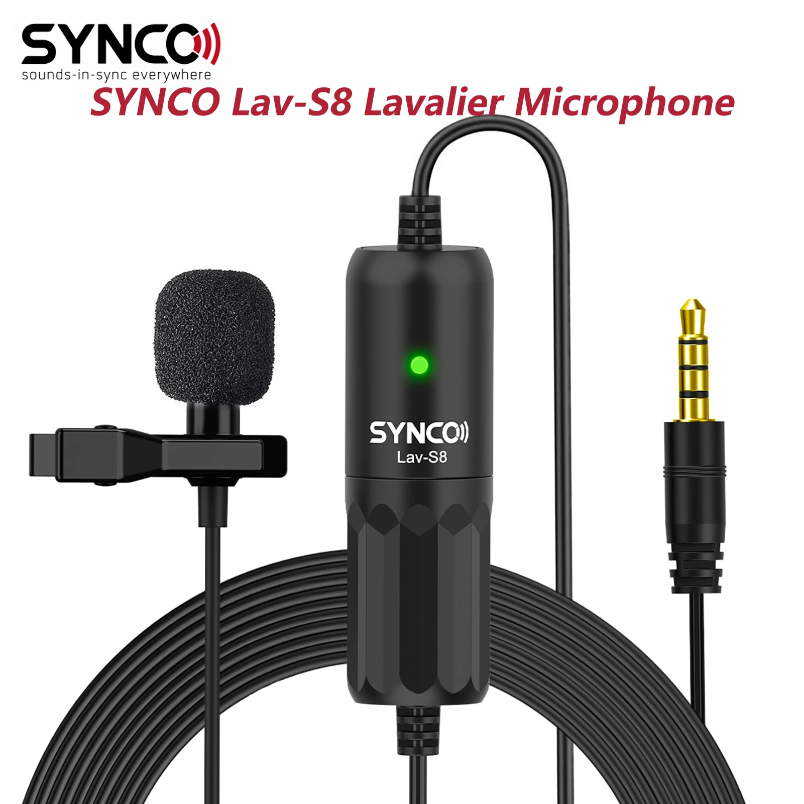 Микрофон SYNCO Lav-S8 Lavalier, микрофон для домашней студии, микрофон для ПК, микрофон для видеосъемки, микрофон для телефона