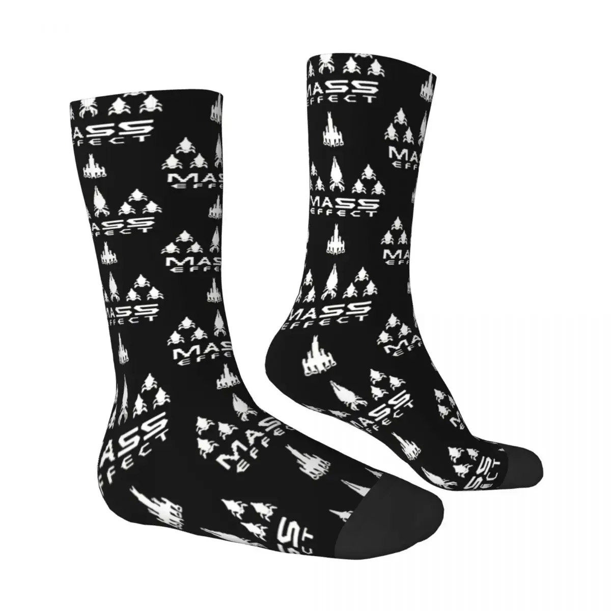 Hip Hop Vintage Reaper Invaders Crazy Men's Socks Mass Effect Game Unisex Harajuku Printed Novelty Happy Crew Sock Boys Gift