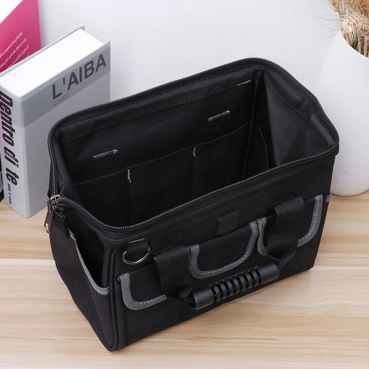 Large Capacity Waterproof Maintenance Canvas Bag Oxford Cloth Electrician Tool Multi Function Repair Service Storage