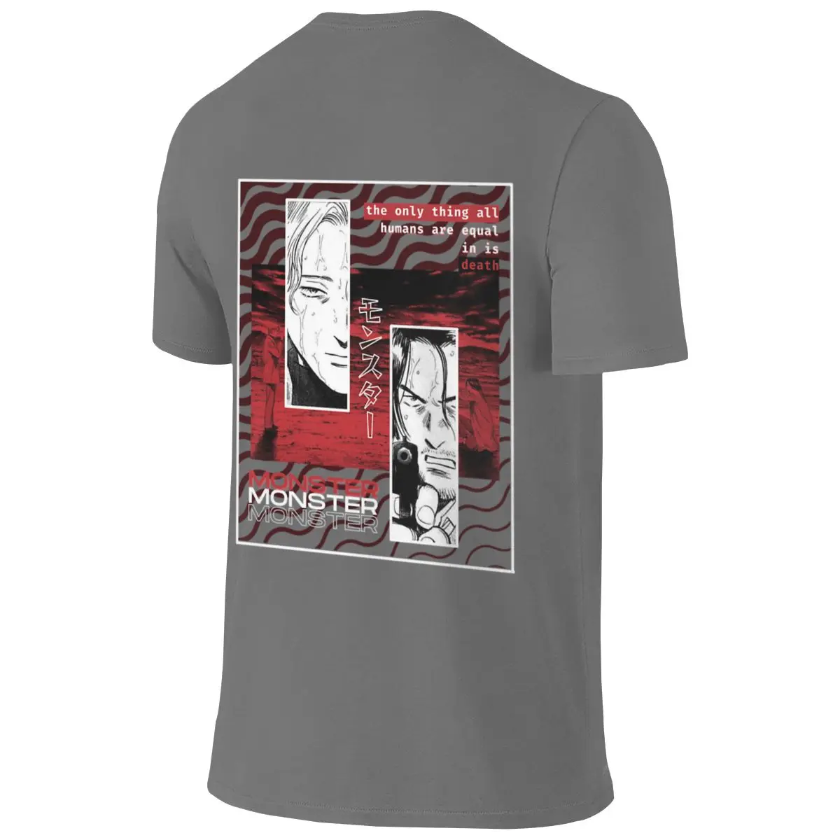 Monster Johan Tenma Japanese Fresh Reversible T-shirt Niche Street Style Versatile Outerwear Tees