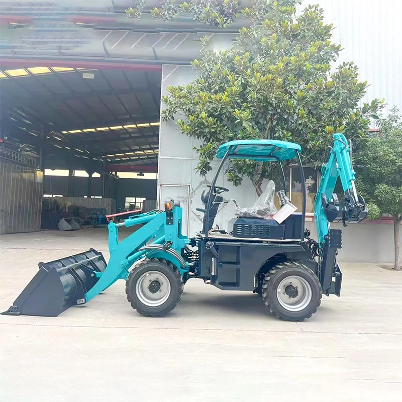 High Strength Backhoe Loader 4x4 Drive Heavy Duty Front Rear Bucket Wheel Machinery For Residential Site Land