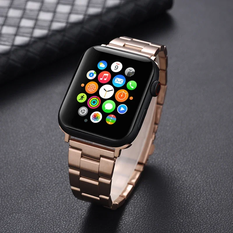 

Metal Strap for Apple Watch 49mm 45mm 44mm 41mm 42mm 40mm 38mm Men/Women Replacement Bracelet for Ultra2 9 8 7 6 5 4 3 SE Band