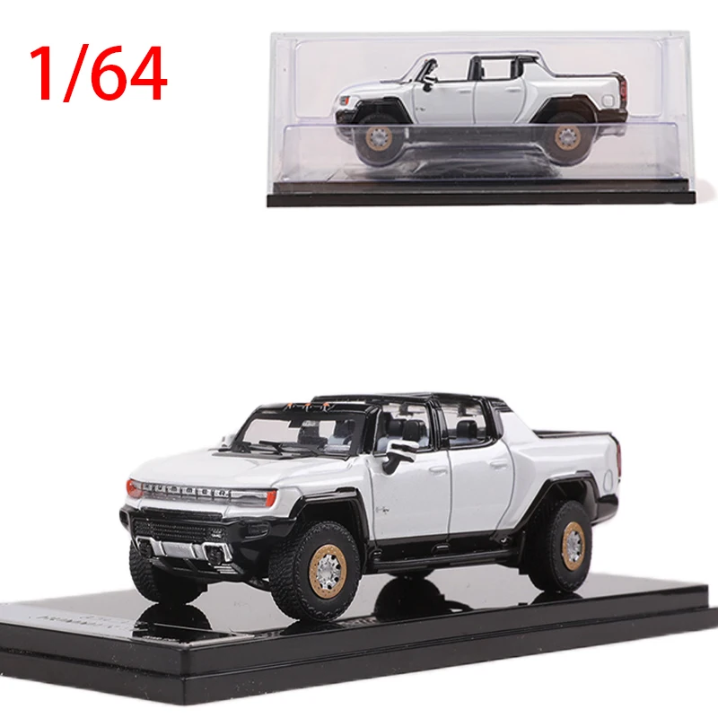 

Diecast 1/64 Size Hummer EV Model Car Pickup SUV Alloy Car Model Toys for Boys Collection Display Hobby Original Box