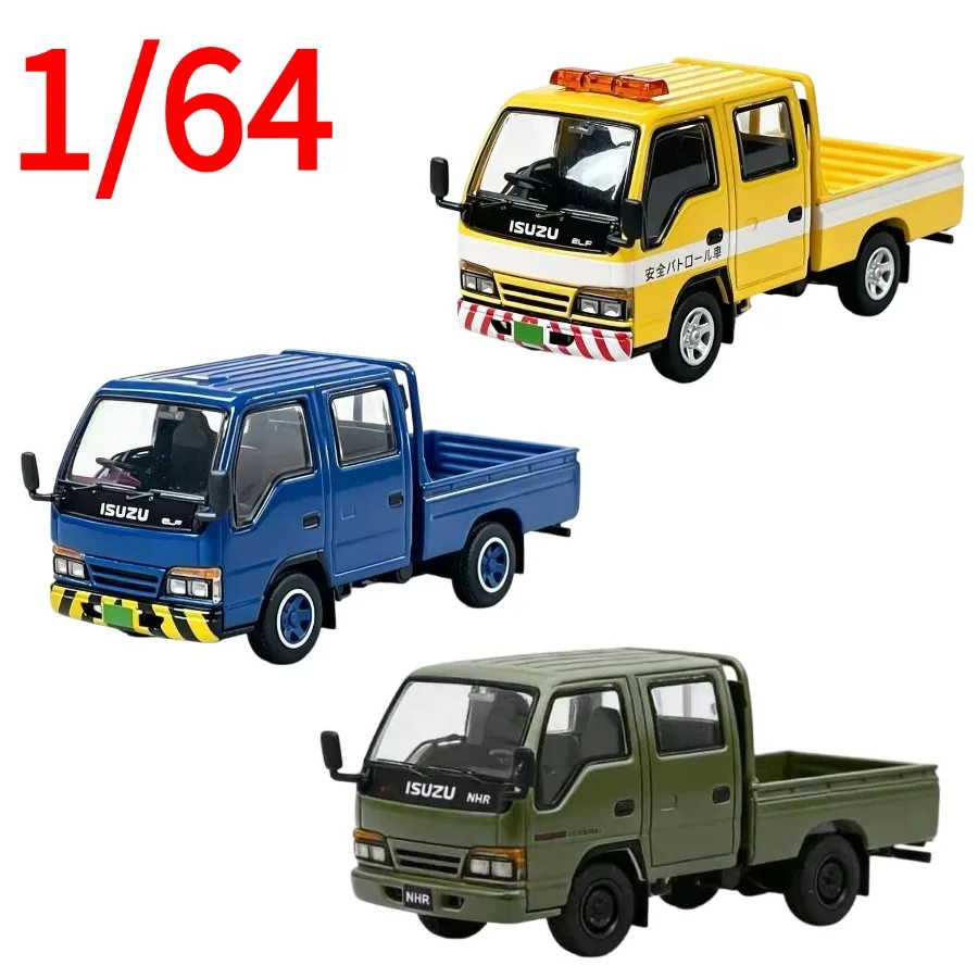DBGT Diecast 1:64 ISUZU NHR Camión Ligero Amarillo de Aleación, Modelo de Coche ISUZU, Juguetes Coleccionables, Regalo