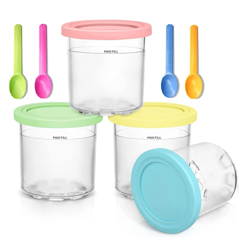 1Set Storage Food Freezer Replacement Parts For Ninja NC299AM C300S NC301 Series Ice Cream Makers Sorbet Gelato Container