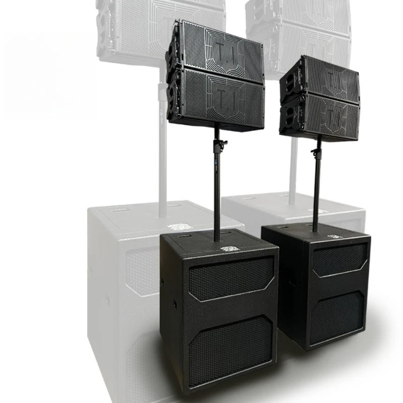 400W/800W Wooden Line Array Sound System With Subwoofer For Outdoor Stage Event 3 Year Warranty Audio Equipment