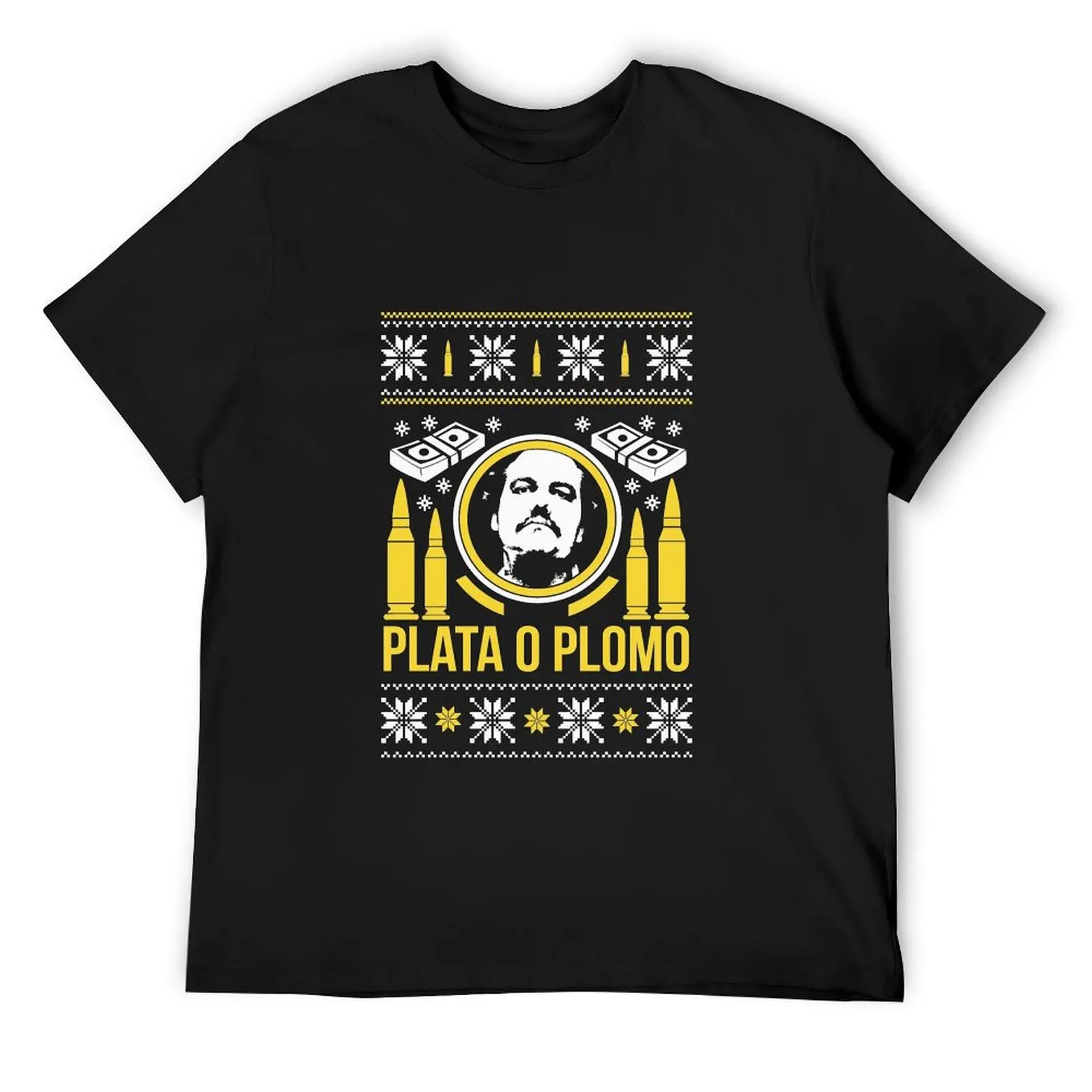 

Pablo Plato O Plomo Ugly Christmas Sweatshirt Escobar Narco Design T-Shirt