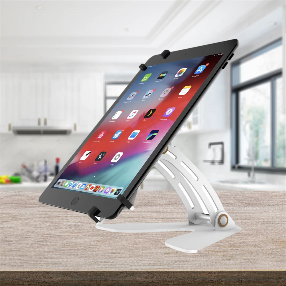 Universal anti theft counter top stand tablet stand holder for tablet pc from 7.9 inch to 12.9 inch