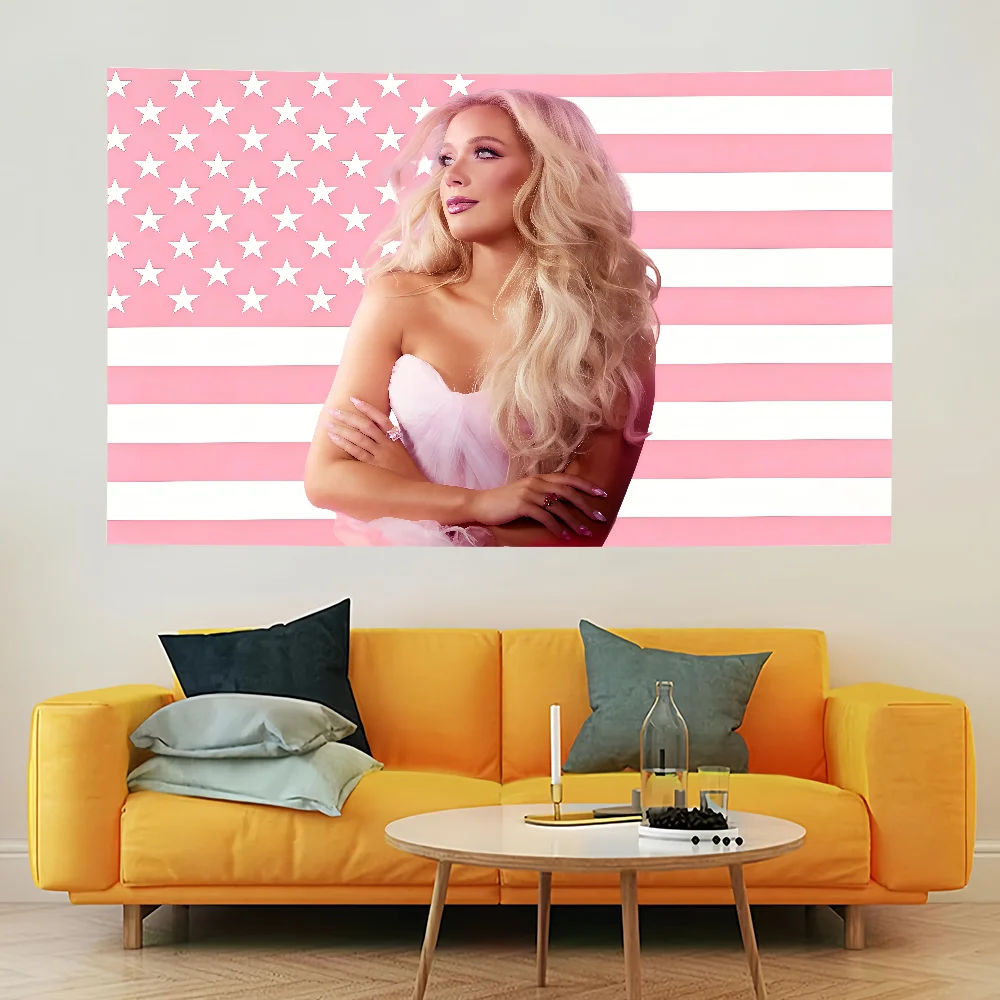 Singer M-Megan Moroney Cloud 9 Flagge, langlebig, für den Innen- und Außenbereich, festliche Dekoration, klassisches Design, für Stangen, Wände, Zimmer, Banner – Detail 9