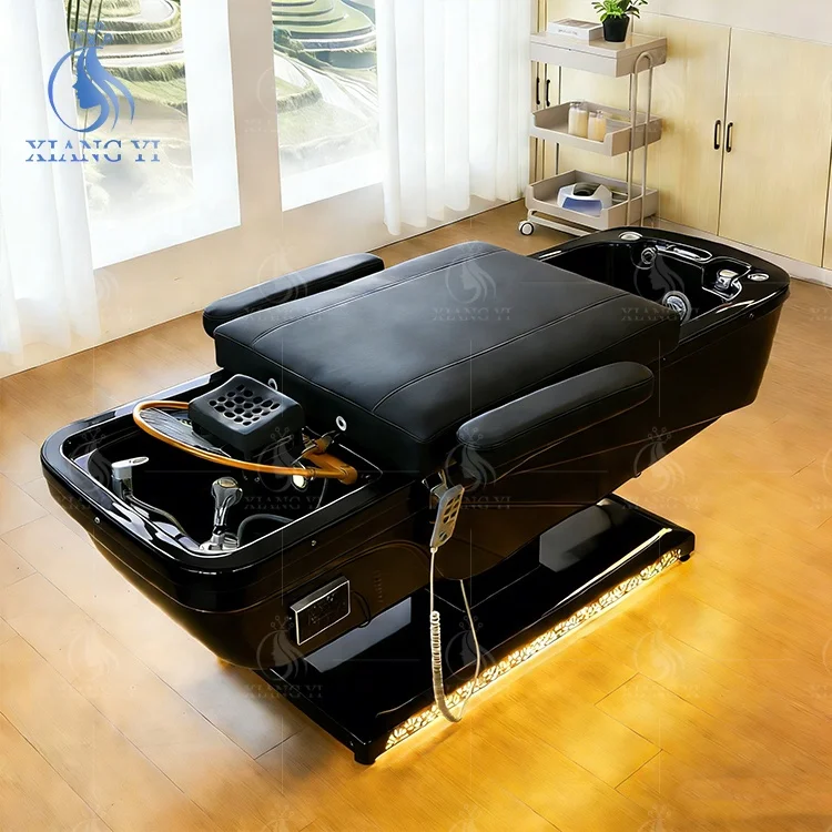 Massage Beauty Bed Salon Electric Lift Shampoo Pedicure Chair Japanese Head Spa Beds Professional Hair Salon Furniture Decor