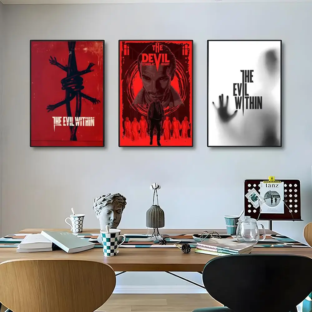 Classic Game T-The Evil Within Poster Classic poster and wall art prints are suitable for living rooms, bedrooms, bars view 2