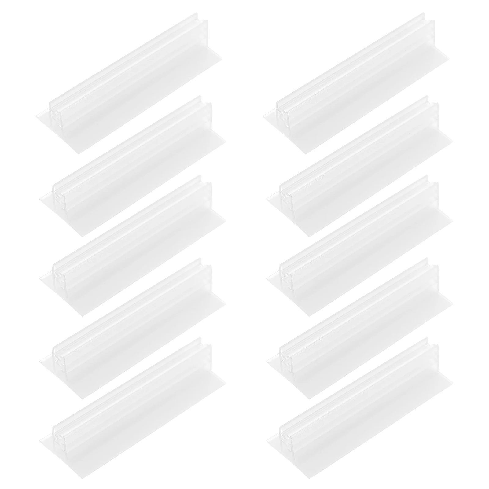 

10pcs Advertising Clips Glue Base PVC Retail Display Supermarket Poster Hangers Shelf Clamps Store Accessories