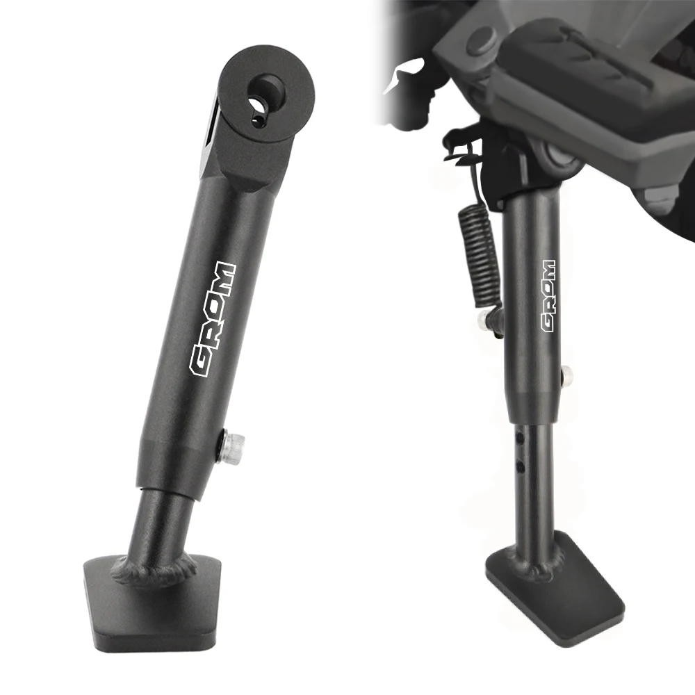

For Honda MSX125 Grom 125 2017-2024 Monkey 125 2019-2024 Motorbike Aluminum Adjustable Kickstand Side Stand Foot Support Bracket