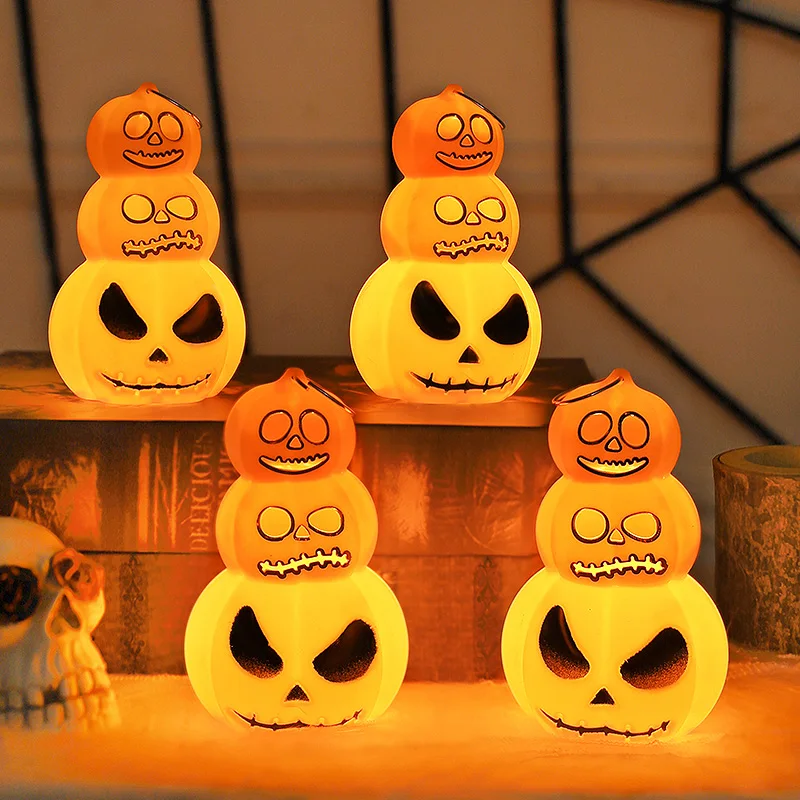 

Halloween decorative candles jack-o-lantern ornaments portable photo atmosphere props gifts restaurant bar scene arrangement