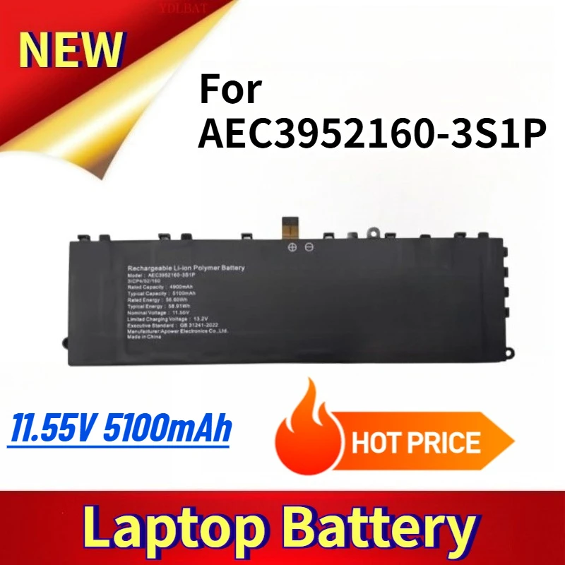

Brand New 11.55V 5100mAh Laptop Battery for AEC3952160-3S1P