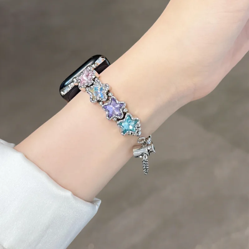 Retro Light Luxury Metal Strap Suitable for Apple iWatch Strap 38mm 40mm 41mm 42mm 44mm 45mm 49mm Fashionable Strap - view 6