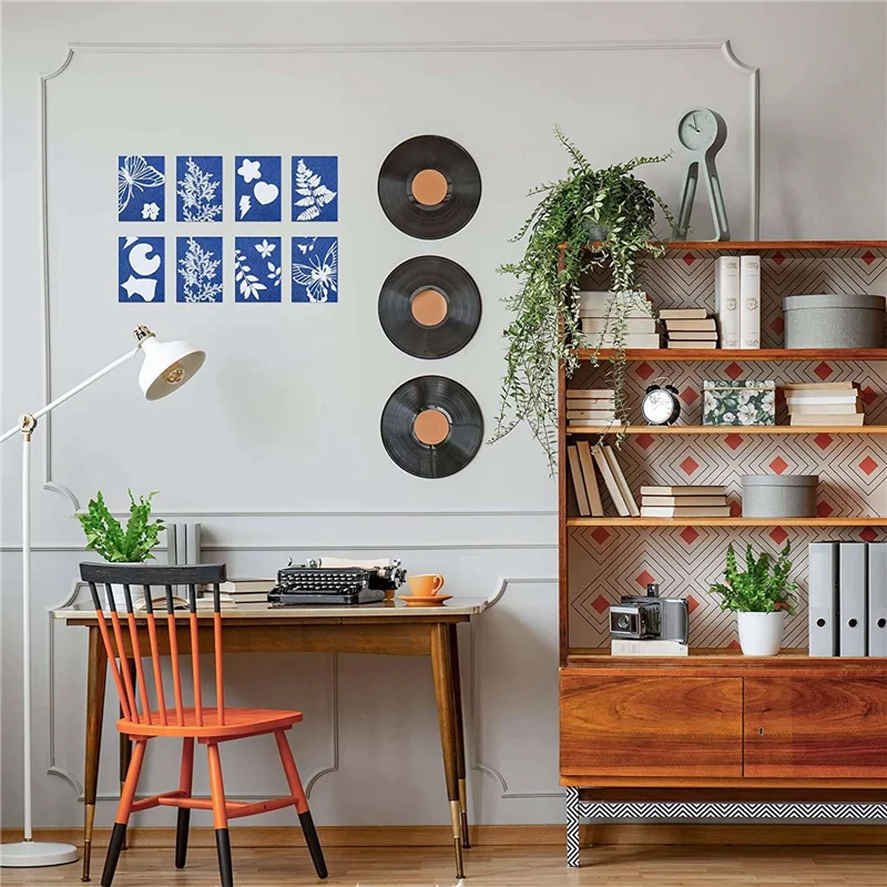 219 Pieces Sun Print Paper Cyanotype Paper Kit, Solar Drawing Paper Sensitivity Sunprint Nature Printing Paper-Y18A