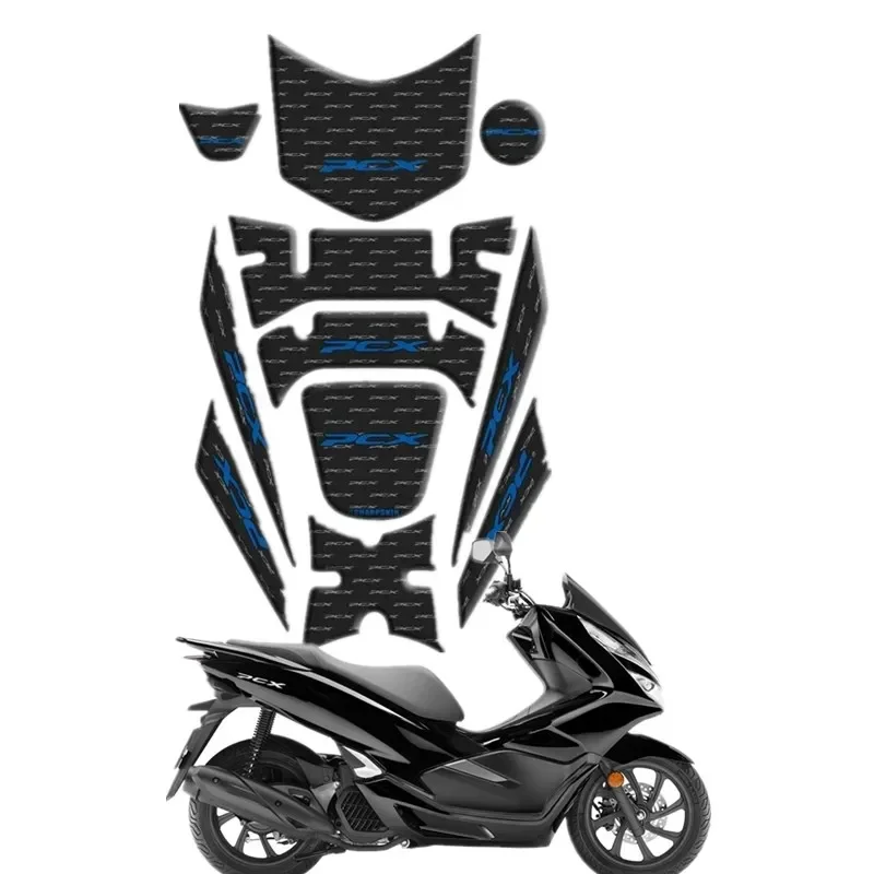 For Honda PCX 125 150 PCX125 PCX150 2018 2019 Motorcycle Tank Pad Protector 3D Gel Sticker Decal - 2 Acsessories