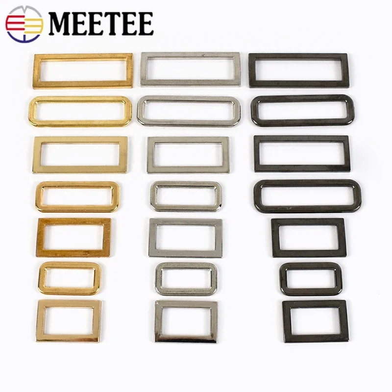 

10Pcs 20/25/30/35/40mm Metal D Ring Adjustable Buckles Bag Strap Webbing Clasp Keyring Backpack Hook Sewing Material Accessories