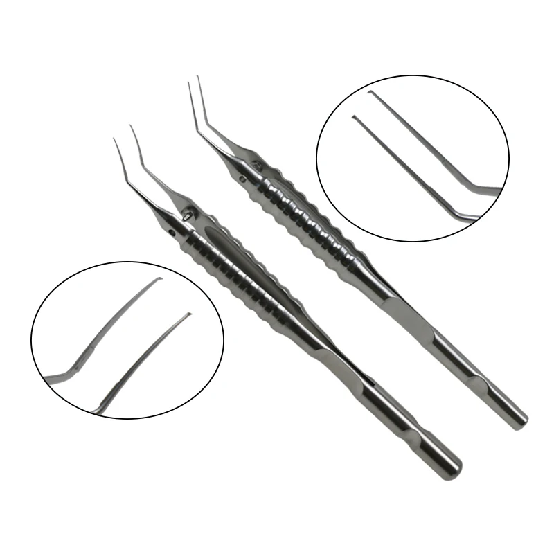 Stainless Steel Ophthalmic Surgery Instrument Capsulorhexis  Tweezers Capsulorhexis Forceps