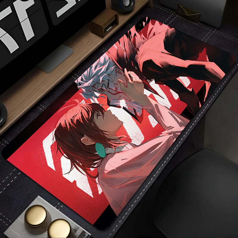 DAN DA DAN Mouse Pad Gaming Accessories Office Gamer Keyboard Desk Mat Non-Slip Laptop ground mat Large PC carpet Mousepad Anime
