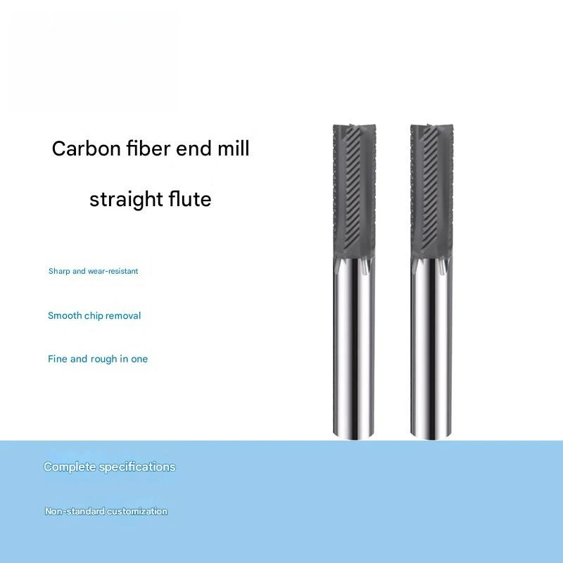 

Diamond coated tungsten steel milling cutter carbon fiber graphite tungsten steel straight groove cutter composite milling tools