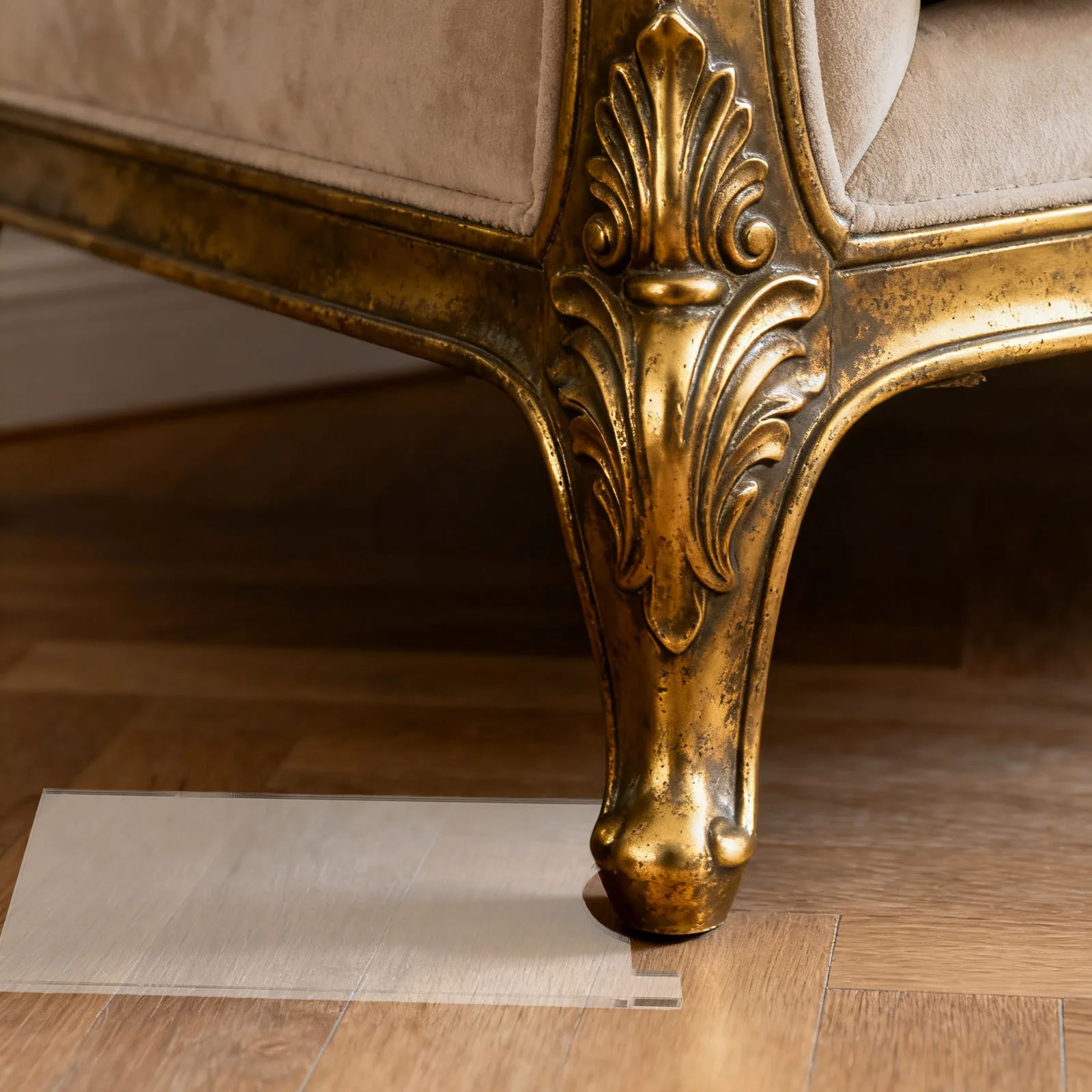 

2pcs Sofa Blocker Under Couch: Clear Universal Wall Spacer Fire Safety Heater Spacer Corner Guards Furniture Protector