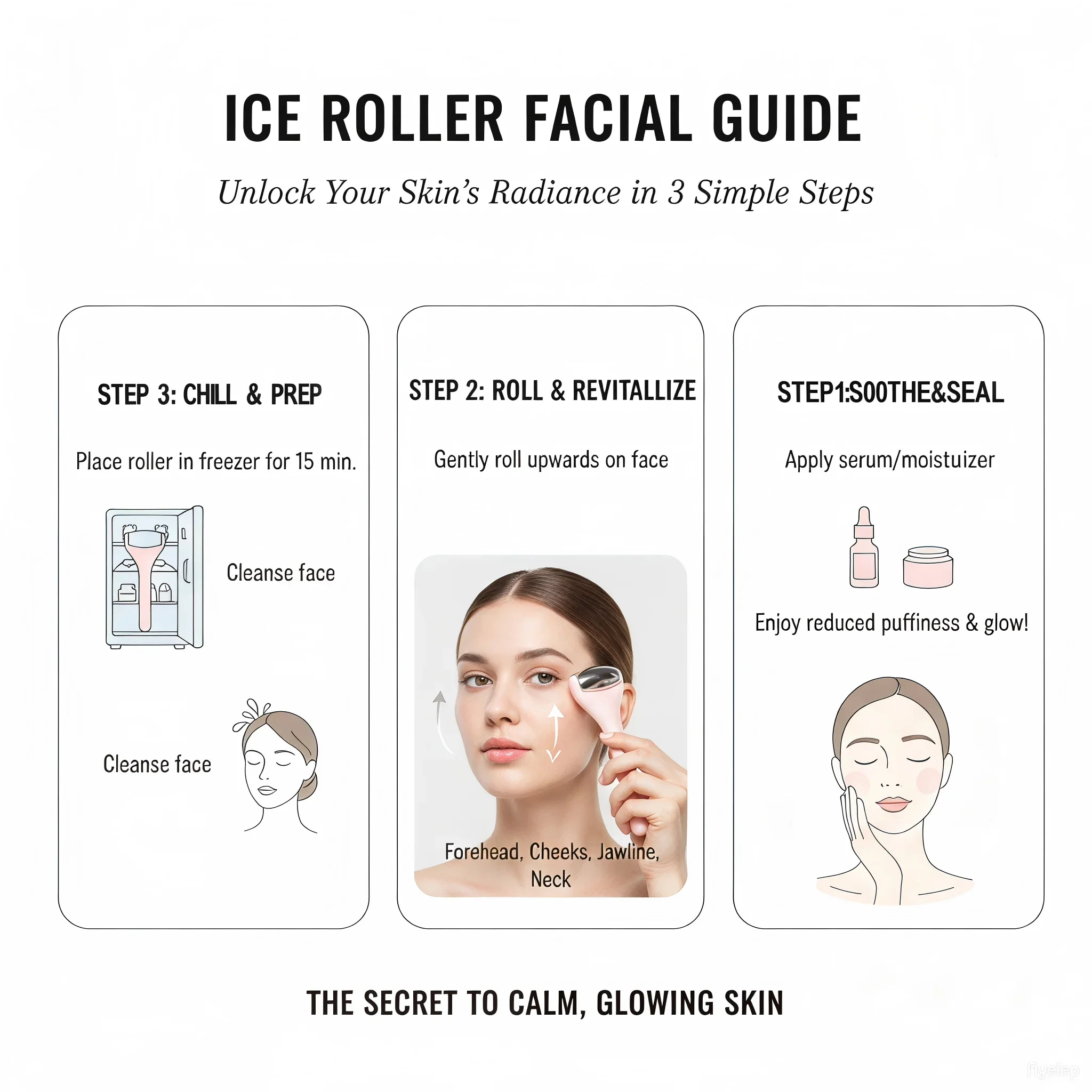 Ice Eye Roller, Cooling Stainless Steel Eye Massage Stick for Puffiness & Dark Circles, Skin Care Beauty Tool view 6