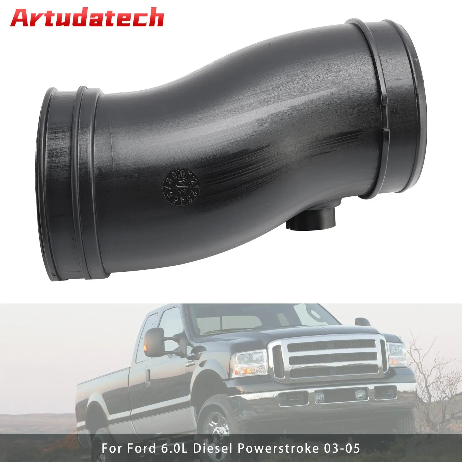 

Artudatech Engine Air Cleaner Inlet Duct Hose 3C3Z-9C623-AA For Ford 6.0L Diesel 03-05 Car Accessories