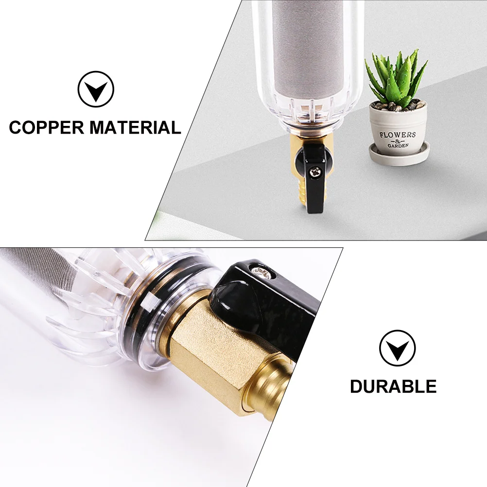 

Sediment Filter Copper Prefilter Stainless Steel Screen Front Filter for Faucet Descaling Backwash Purifier
