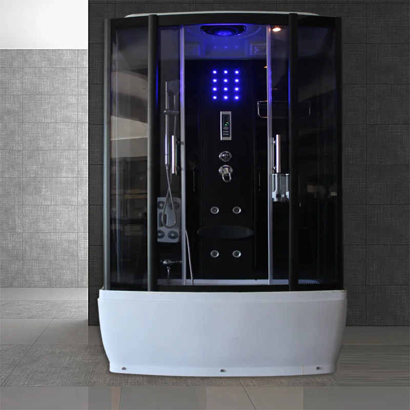 Комната с ванной Душевая Перегородка для унитаза Стеклянная дверь Бытовая ванная комната Раздвижная дверь для ванной комнаты Ванная комната