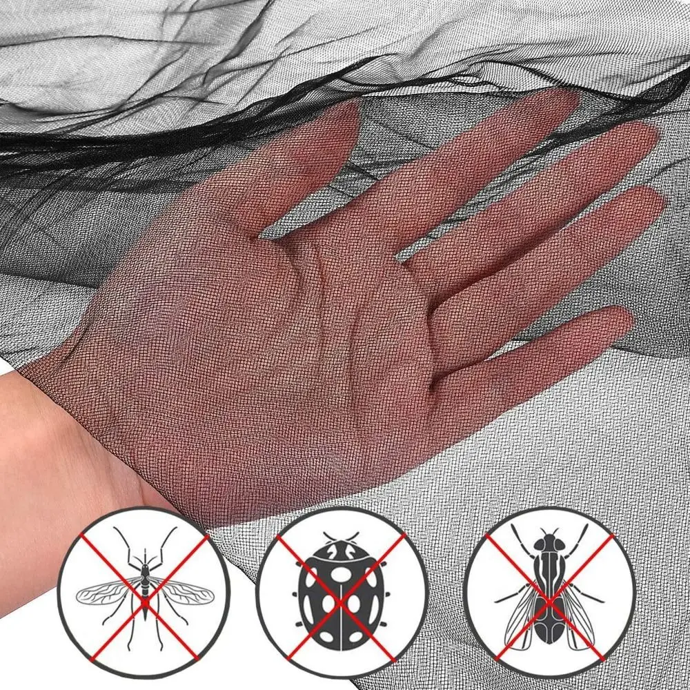 新しい通気性蚊アームスリーブメッシュ軽量レッグスリーブ脚蚊帳キャンプ