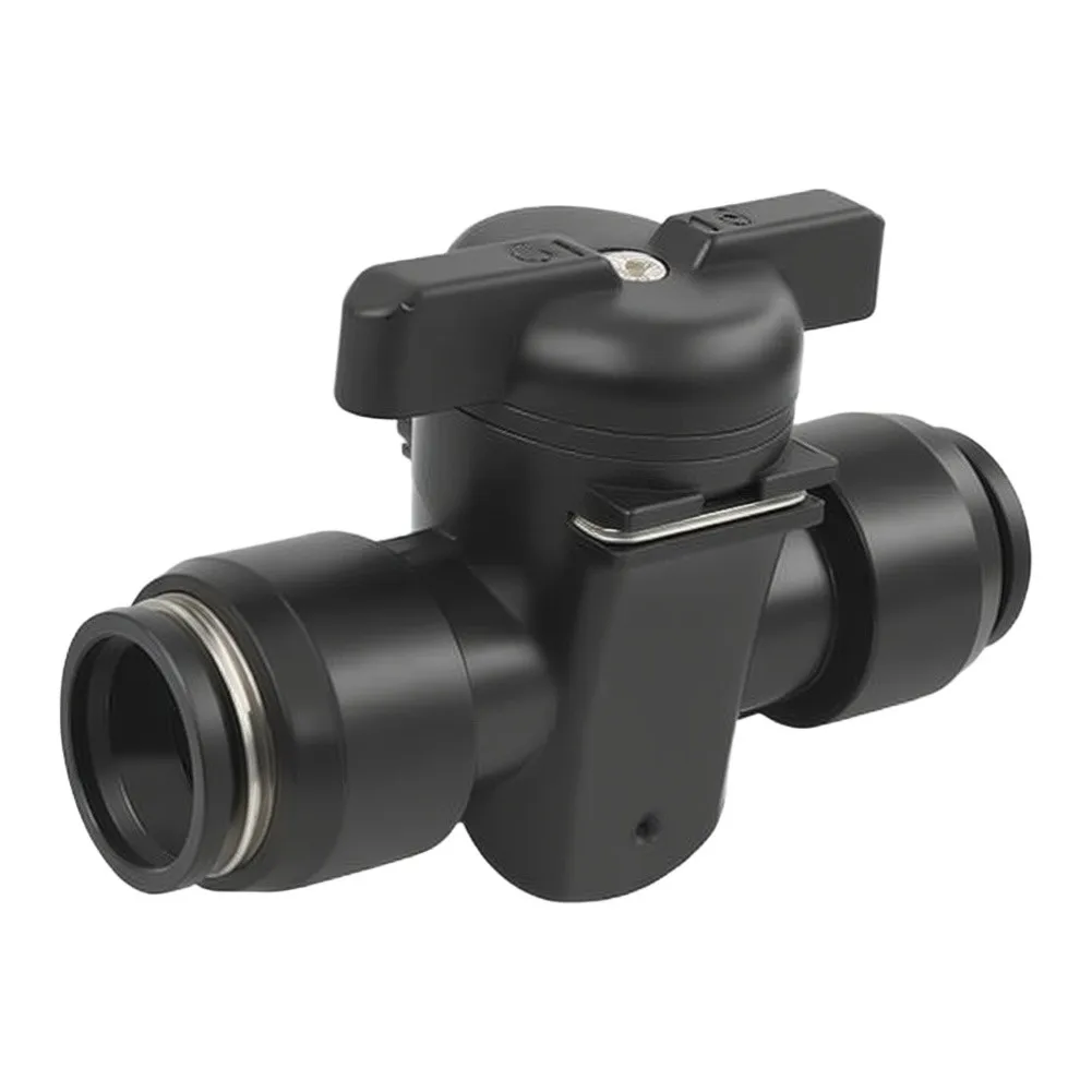Industrial Air Operated Ball Valve with Plastic Housing for On-Off Air Flow Control in Pneumatic Automation and Process Control