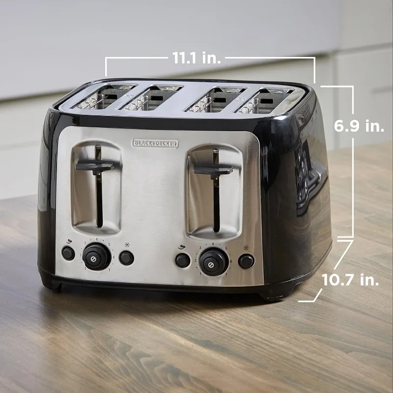 4-Slice Toaster, TR1478BD, Extra Wide Slots, 7 Shade Settings, 1400 Watts, Frozen and Bagel Buttons