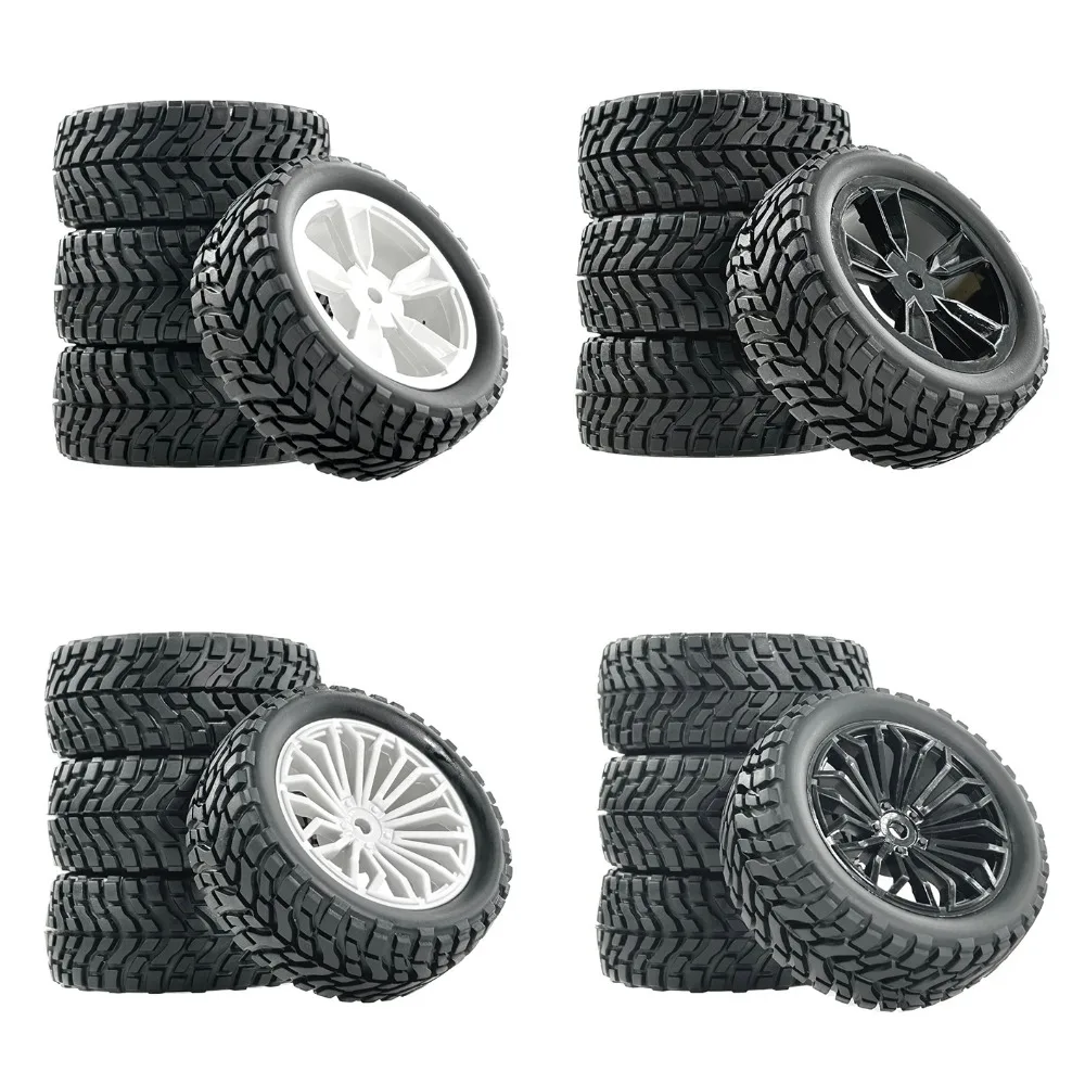 

76*31mm RC Remote Control Car Rally Tires 1/10 Scale Flat Road Off-Road Wide Tires HPI WR8 94177 H9804 Toy Car Parts