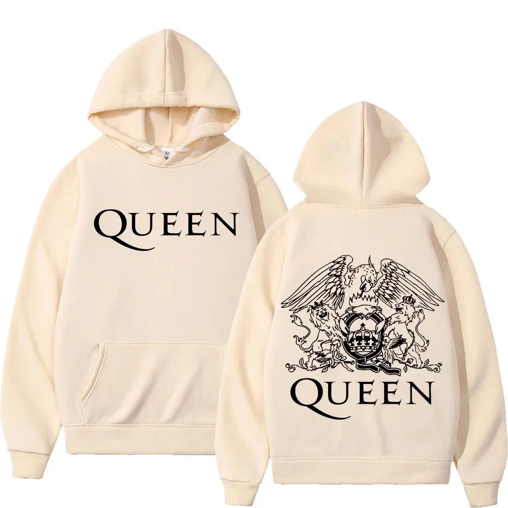 Sudadera con capucha de la banda de Rock británica para hombre y mujer, jersey con estampado de Reina, ropa de calle Unisex, moda y2k, Otoño e Invierno