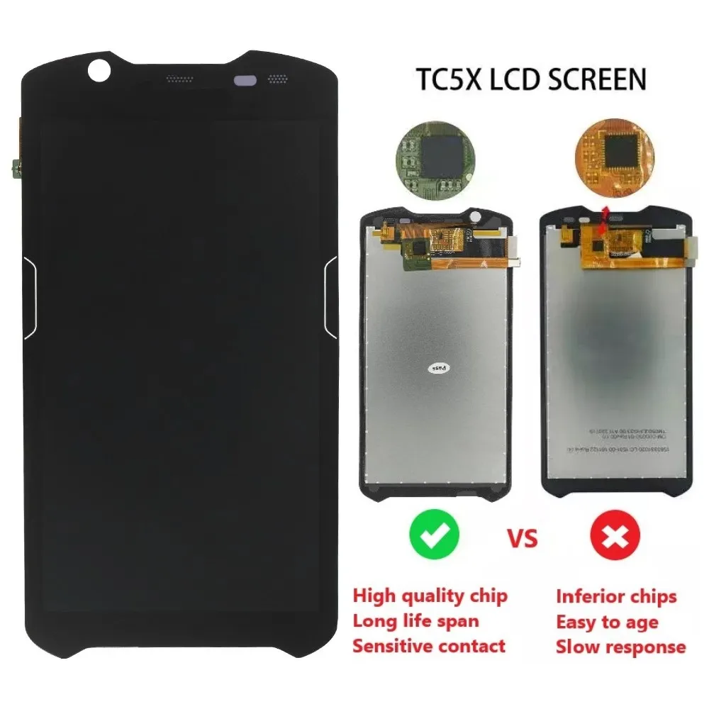 For Zebra TC52 TC520K TC57 LCD Module Display Touch Digitizer Screen ,US STOCK