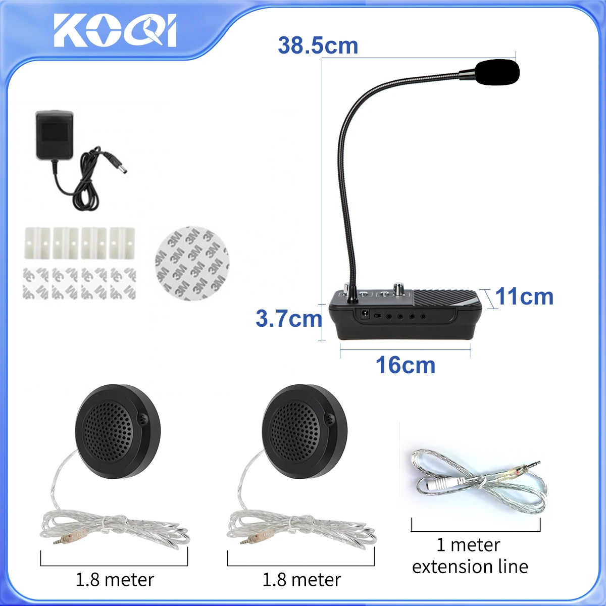 Janela Intercom Sistema com Função Mudo, Anti-Interferência, Dual Way, Intercomunicação Microfone e Alto-falante, Interfone