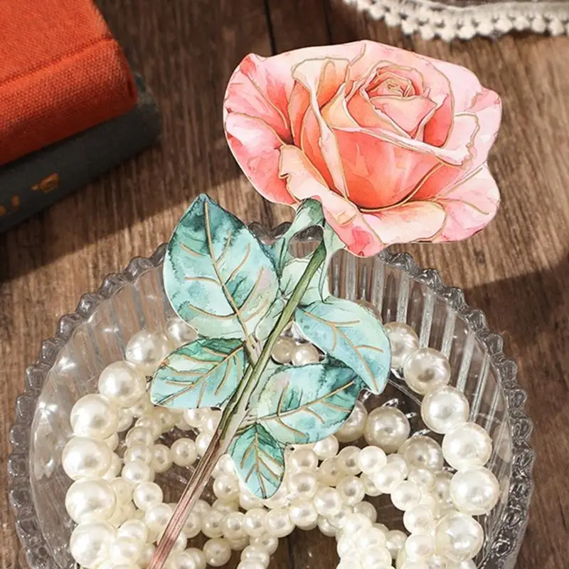 D08B Foil Sticker Sheets Not Adhesive Craft Paper for Scrapbooking and Journaling