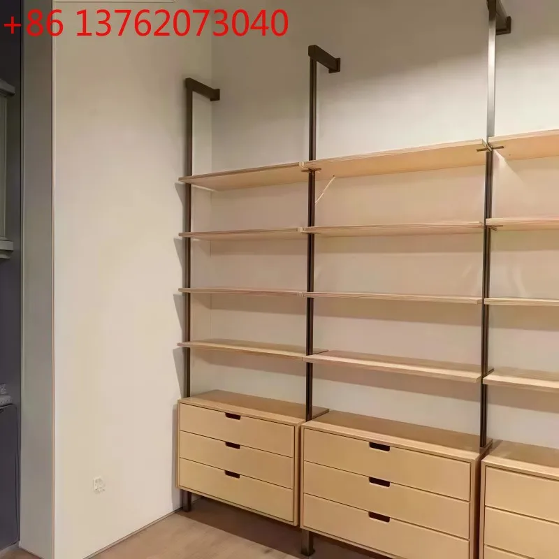 Rak Buku Ruang Tamu Rak Pajangan Seluruh Dinding Kantor Rak Retro Lemari Pajangan Rak