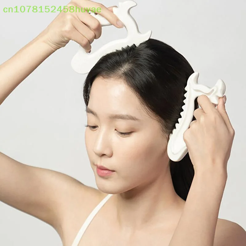 

1 Pc Ceramic Gua Sha Soard Skin Scraping Tools Face Massager Head Massager Whole Body Relax Body Meridian Scraper Massage Tool