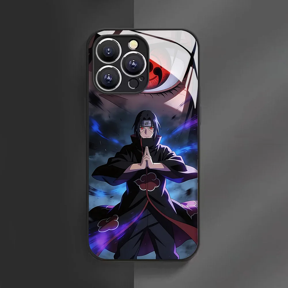 Cool Anime N-Narutos Glass Soft Frame Phone Case for OPPO Reno15 Reno14 Reno13 Reno11 Reno10 Reno8 Reno7 F Z F29 Pro Plus 4G 5G