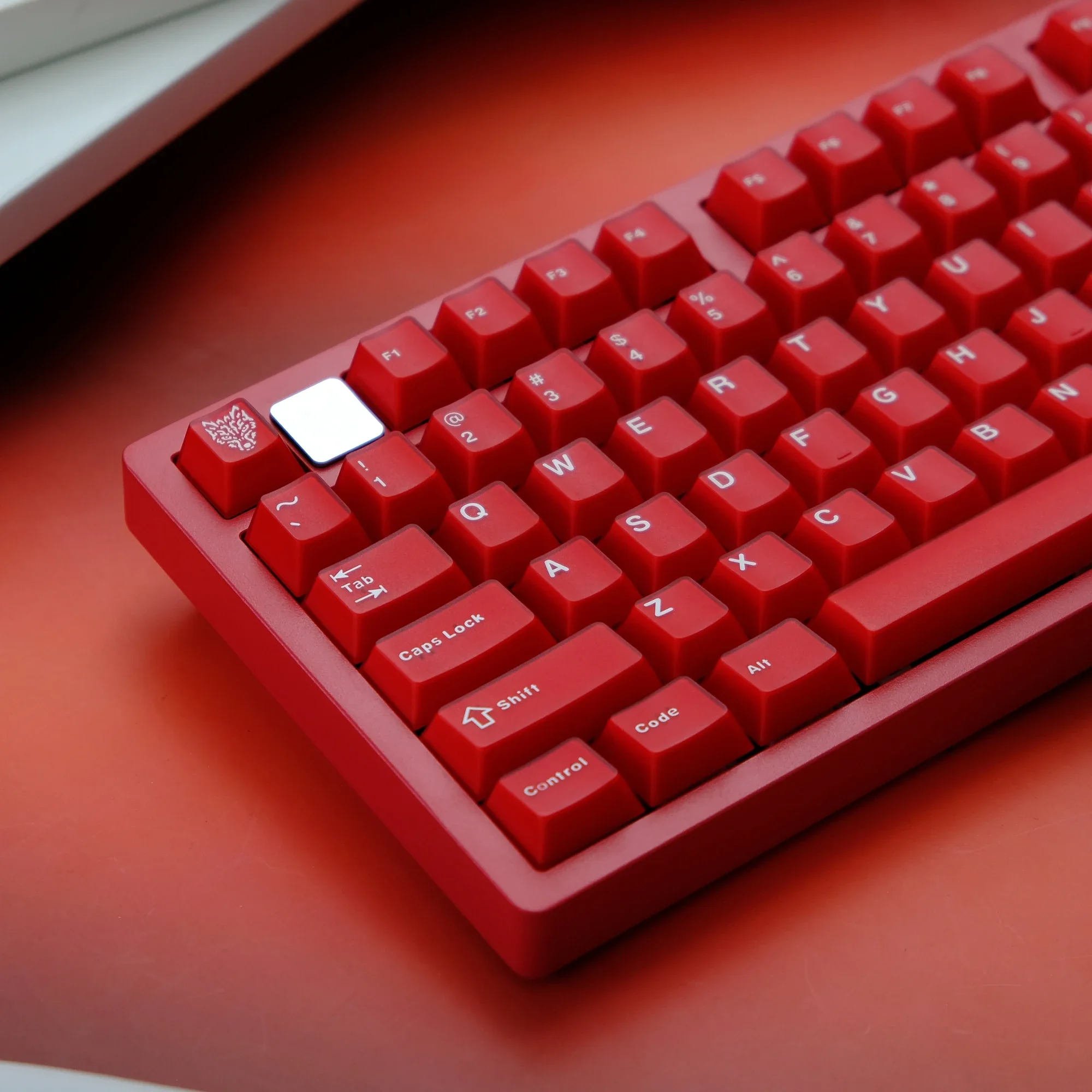 Ruby semi-transparent magnetic axis mechanical keyboard keycap ABS two-color molding original factory