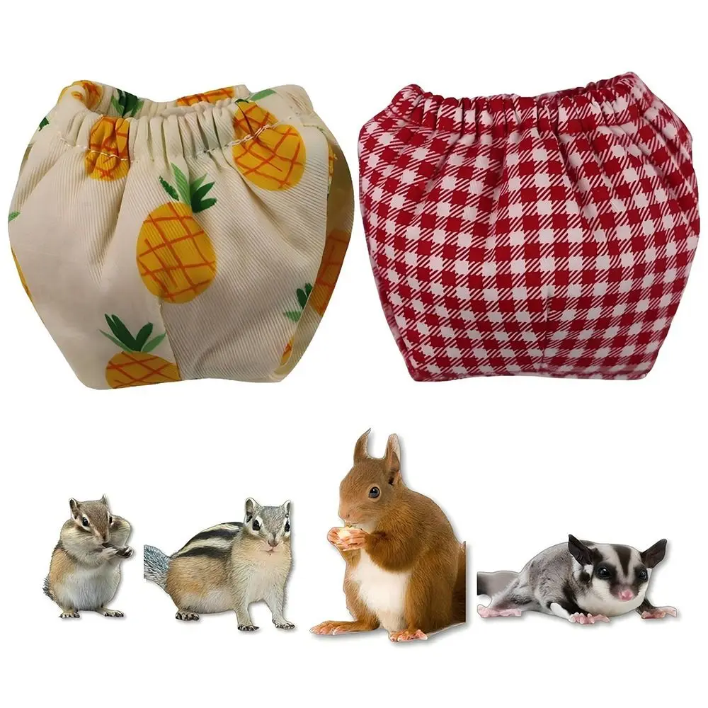 Soft Absorbent Squirrel Diapers Flexible Closure Leak-Proof Pet Training Pants Potty Training Reusable Squirrel Underwear Rat