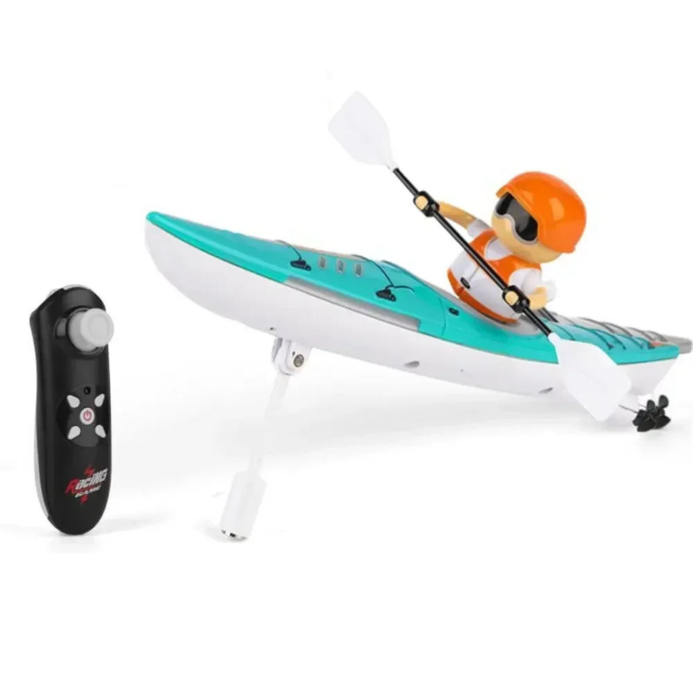 HC-810 RC Boat RTR 2.4G 15km/h Brushed Motor Paddle Remote Control Rowing LED Lights 360 Driving Dual Modes Waterproof Ship