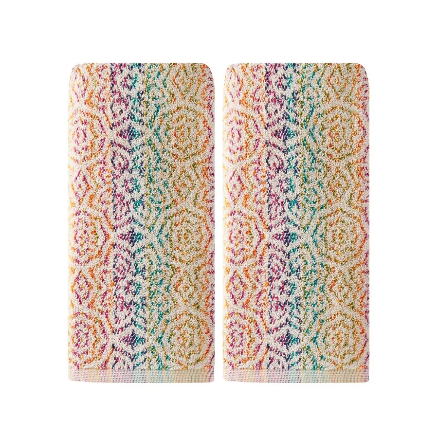 Rhapsody Hand Towel 2-Pack Multicolor 16 x 26