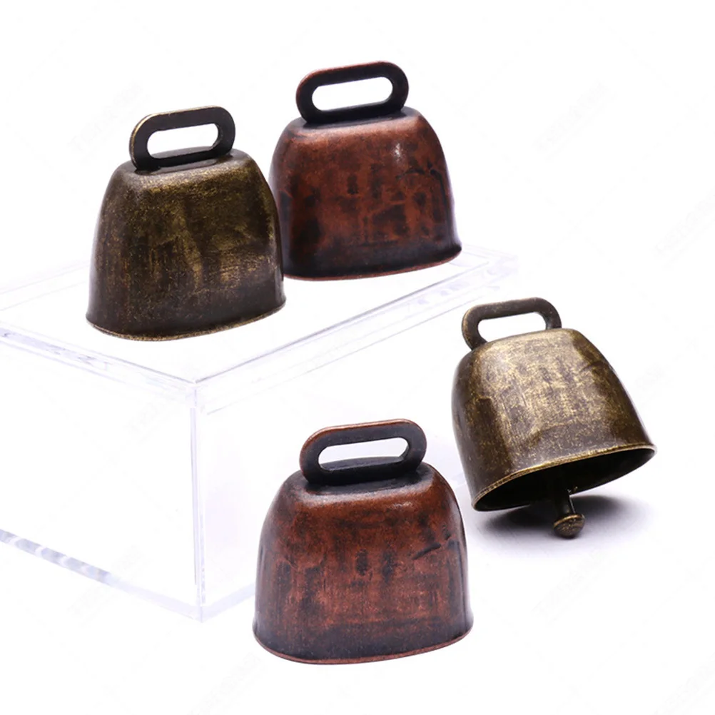 1 مجموعة 1 مجموعة الرجعية الحيوانات الأليفة خمر جرس الرعي للزراعة مكافحة خسر الماشية أجراس معلقة معدنية البقرة الماعز الأغنام جرس بصوت عال دائم