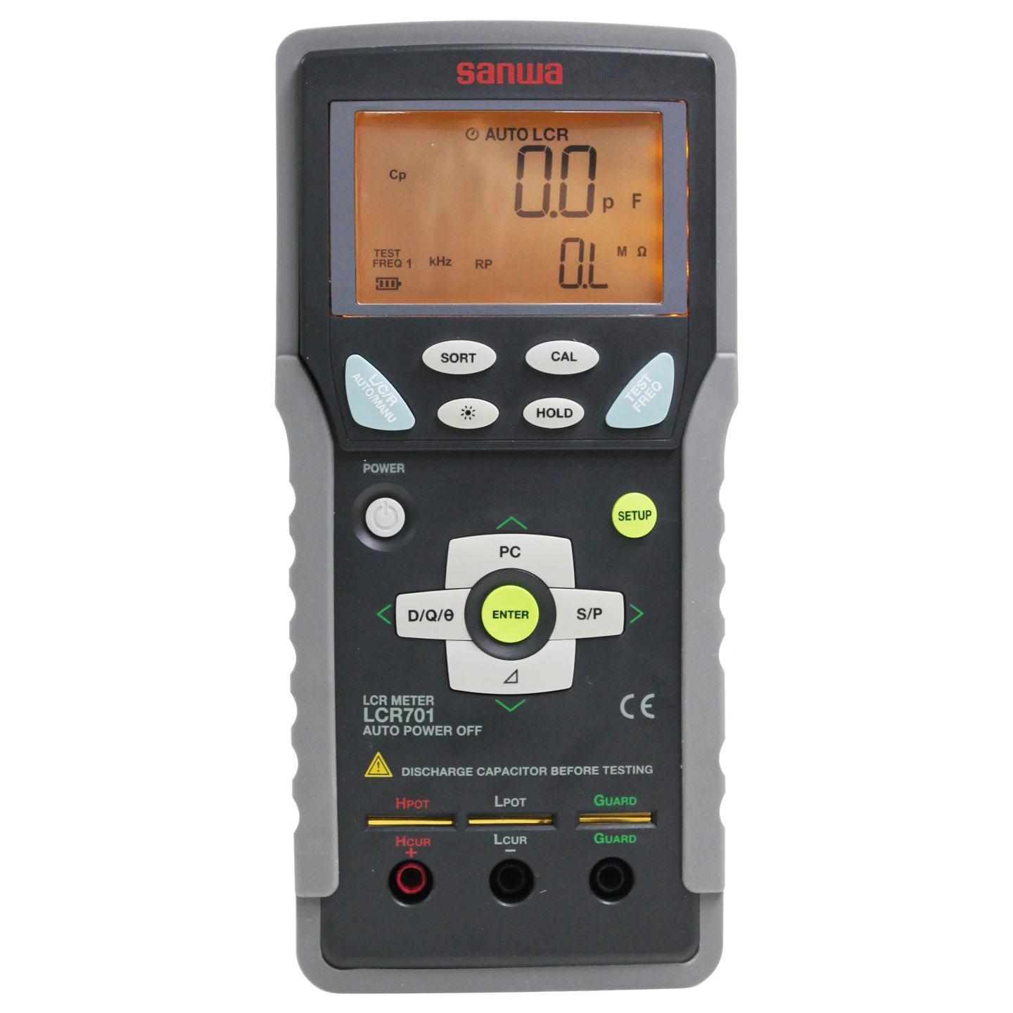 Sanwa LCR701 Handheld LCR Meter 100KHz Inductance Capacitance Resistance Component Tester