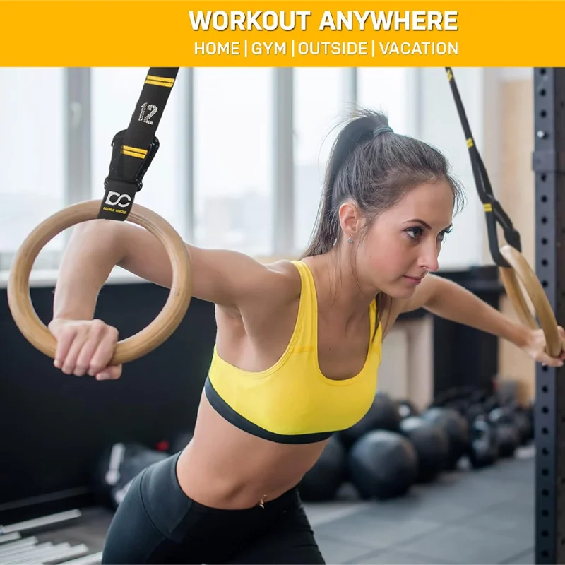 32mm Wooden Gymnastic Rings wi - đánh giá và giá Home Gym Routine