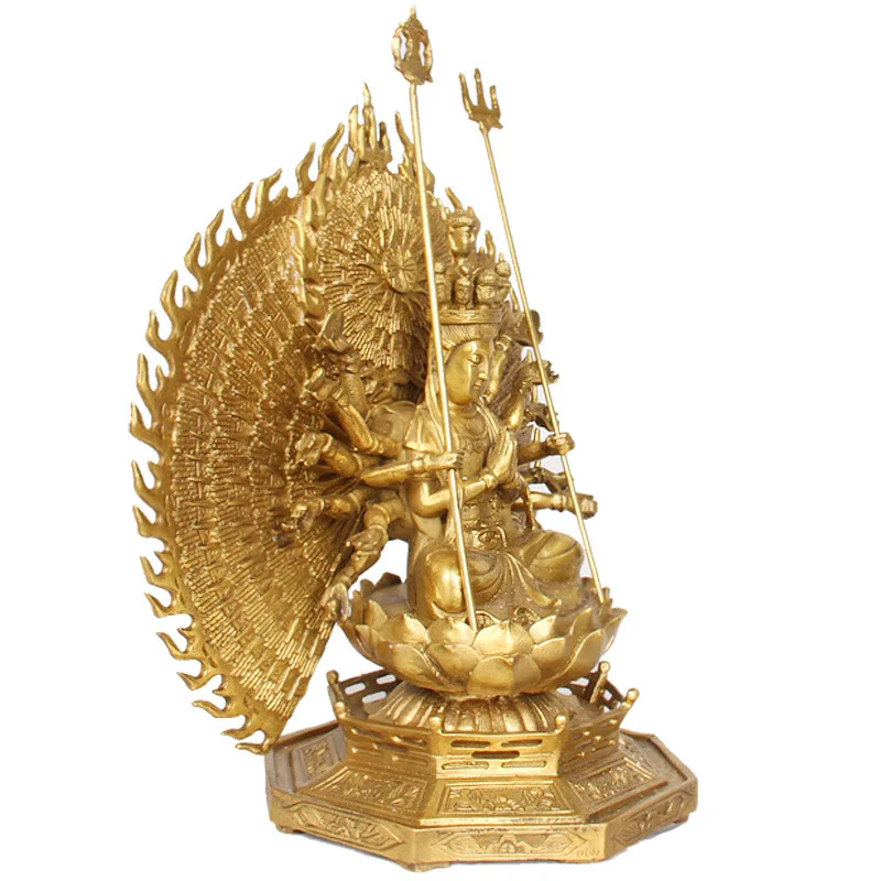 Manufacturer Of Copperware Wholesale: Sitting - Ornaments, Thousand-Armed Avalokiteshvara Decorativ